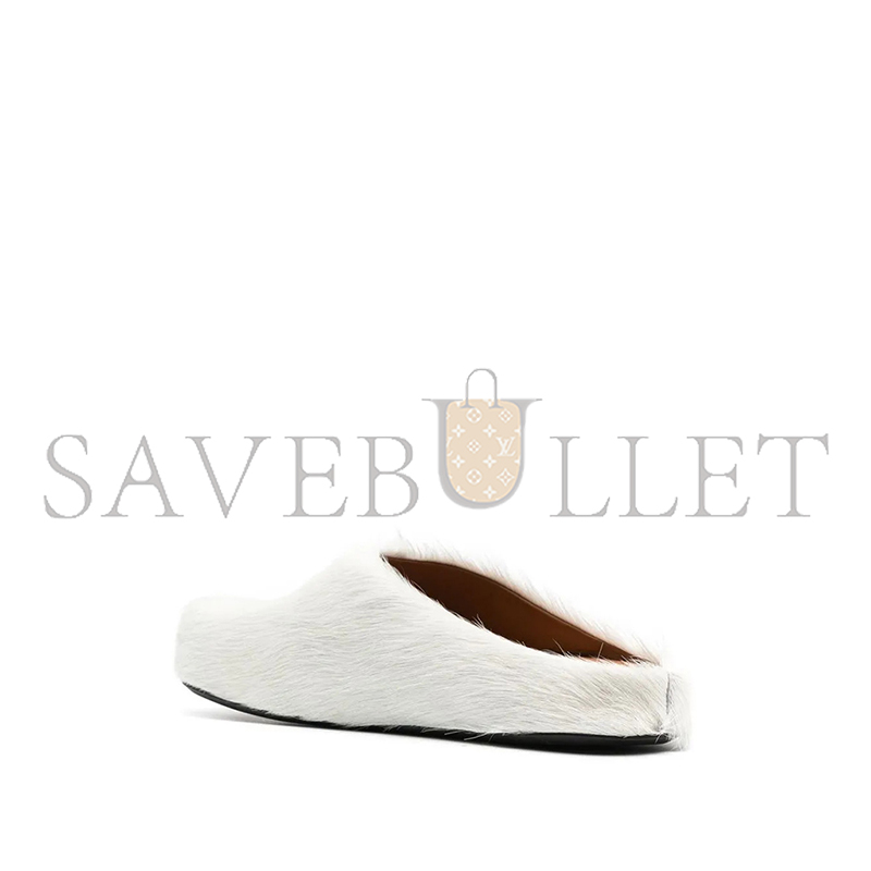 Ma*n1 fussbet sabot calf-hair slippers